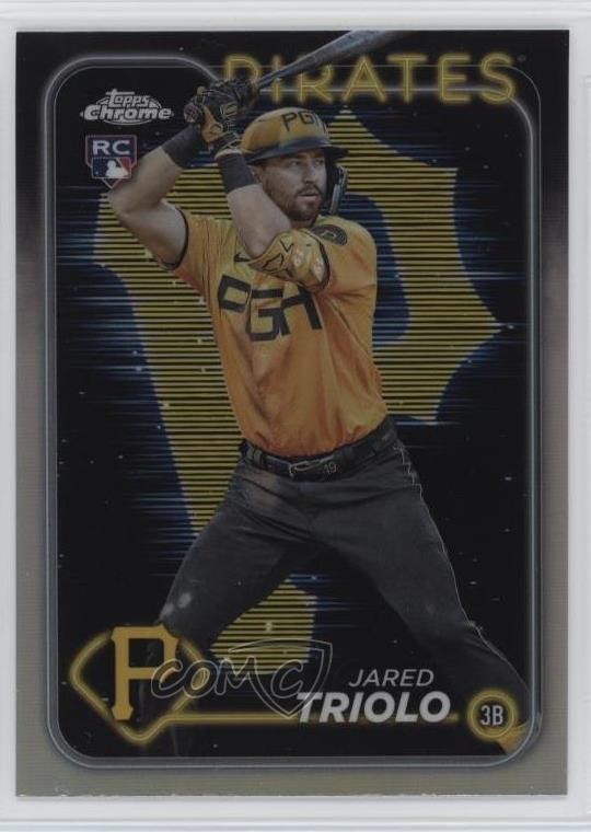 2024 Topps Chrome Lightboard Logo Refractor Jared Triolo #79 Rookie RC 1e1a