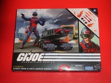 G.I. Joe Classified Scrap Iron and Anti-Armor Drone Action Figure Set.