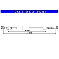 2X Handbremsseil Hinten FüR Peugeot Partner 1.2 1.6 08 Bis 26 ATE 9HZ 9HK