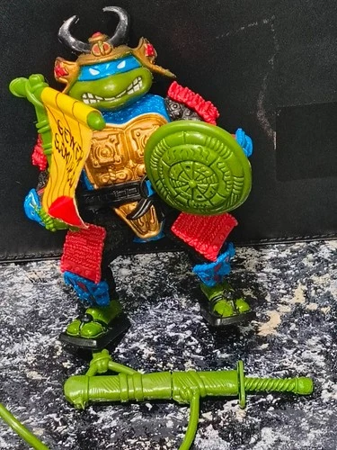 Vintage 1990 Playmates Teenage Mutant Ninja Turtles TMNT Leo The Sewer Samurai