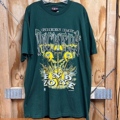 1995 Green Bay Packers End Zone NFL forest green color shirt VK15041