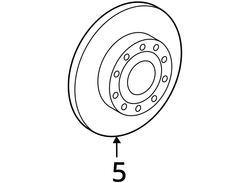Rotor de frenos traseros VW TIGUAN 2009-2018 10872163 Foto 4 de 4