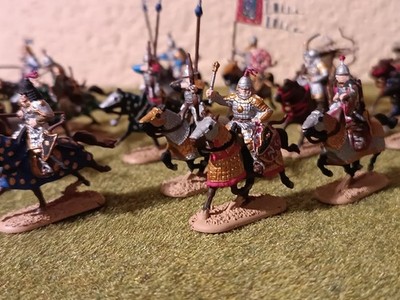 Figuren 1:72 Mongolische Cavalry Goldene Horde Mittelalter  Top Bemalt 