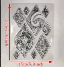 Art clear stamps Design card NEw Free Ship