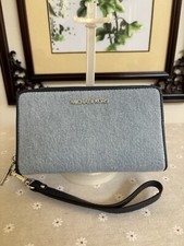 Michael Kors Jet Set Travel Large Flat Phone Case Wallet Wristlet