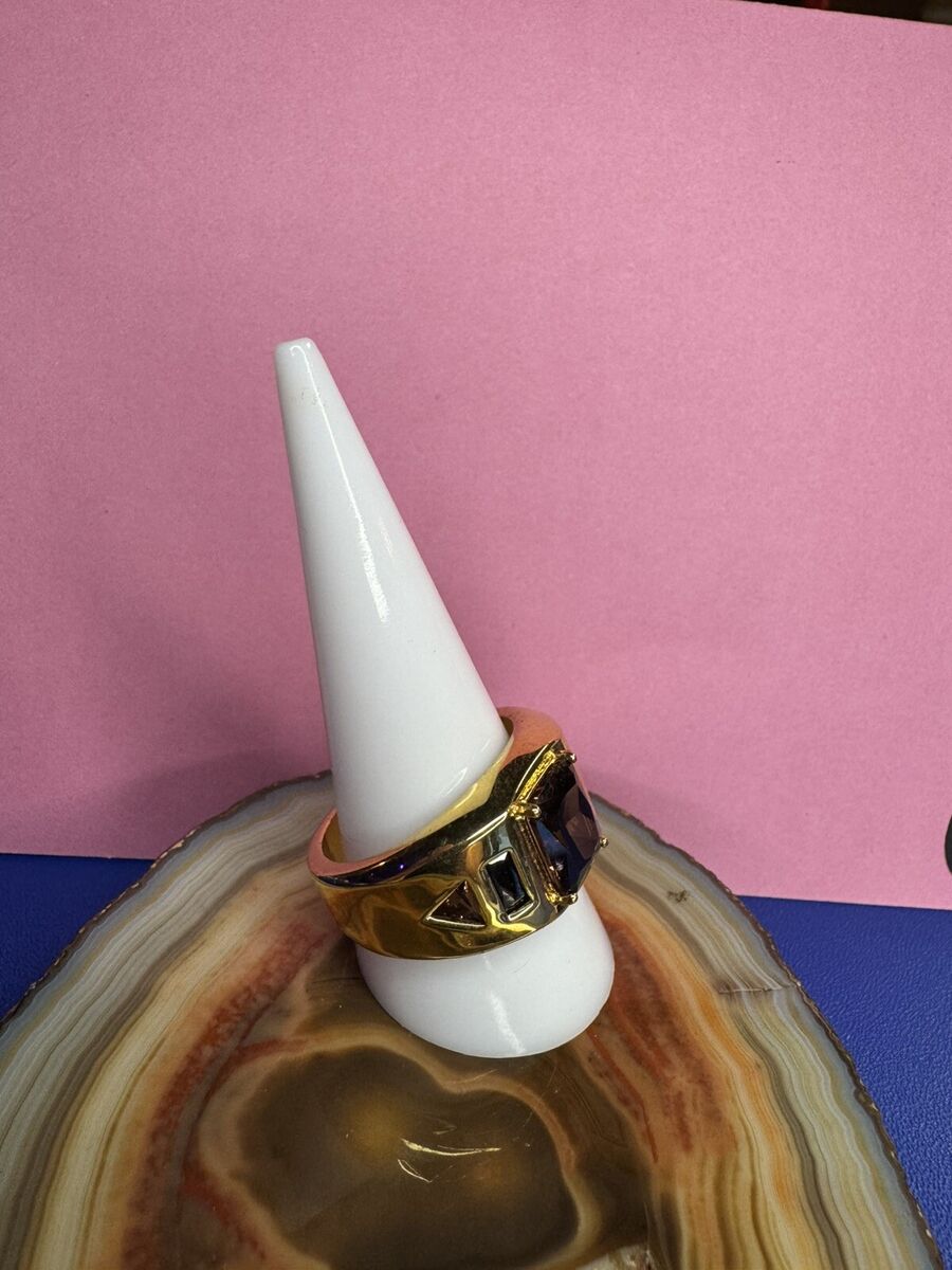 Ring BOMB PARTY RBP2433 SIZE 11 Gatsby Smokey Quartz Black Ring BOMB PARTY RBP2433 SIZE 11 Gatsby Smokey Quartz Black