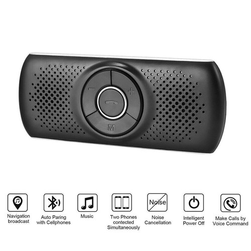 Wireless Auto Sun Visor B-T Hands Free Car Kit Speakerphone Speaker Phone - Picture 6 of 12