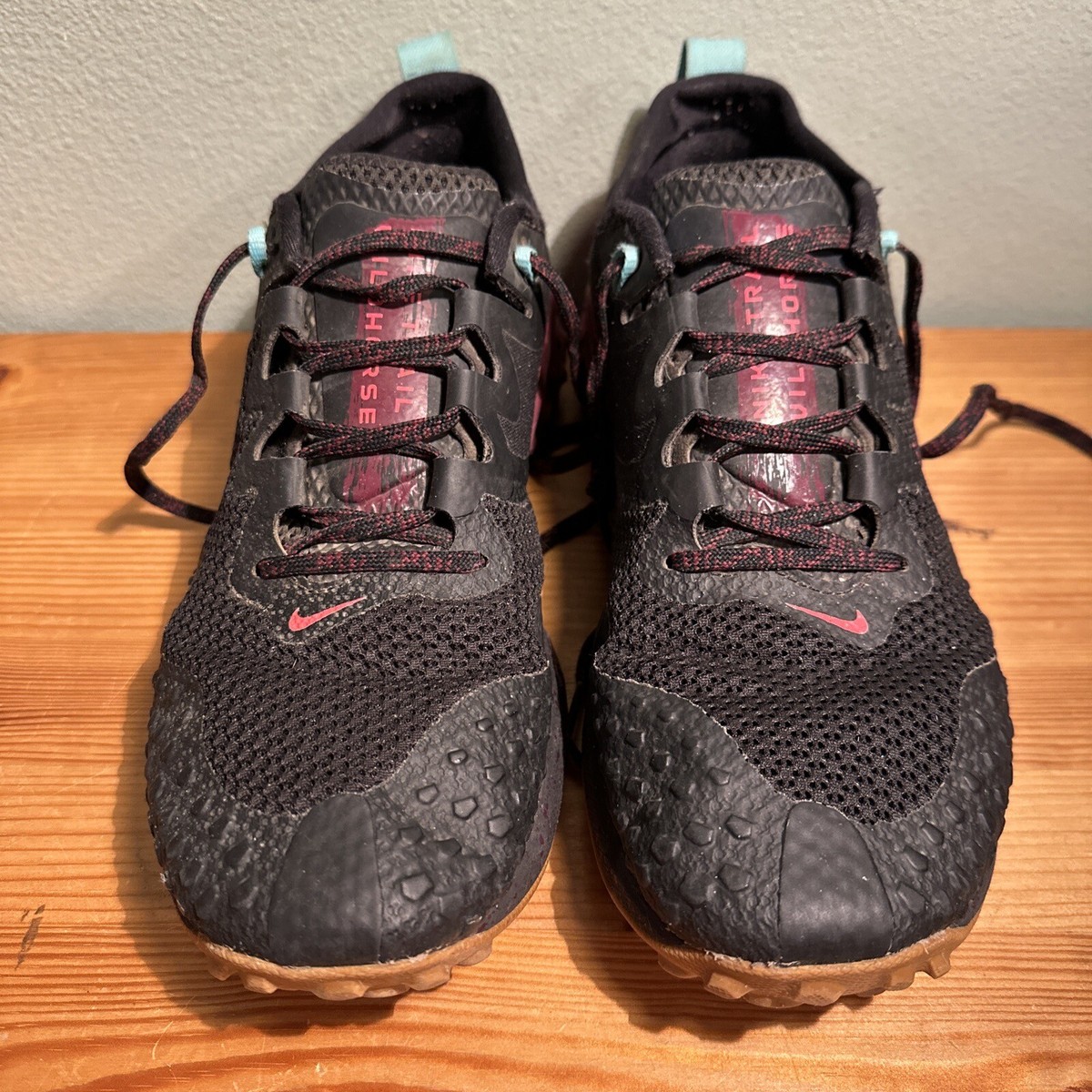 Nike Wildhorse 7 Black Bright Crimson CZ1856-001 Men's Sz 8 Trail