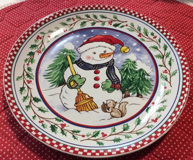 Lillian Vernon Christmas Holiday Plates Set of 2 eBay