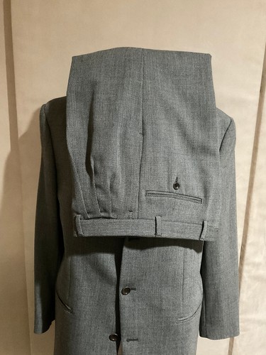 RICK PALLACK SUIT / GREY TEXTURE / 40 REG / MADE IN ITALY / WOOL / FINE QUALITY - Picture 4 of 5