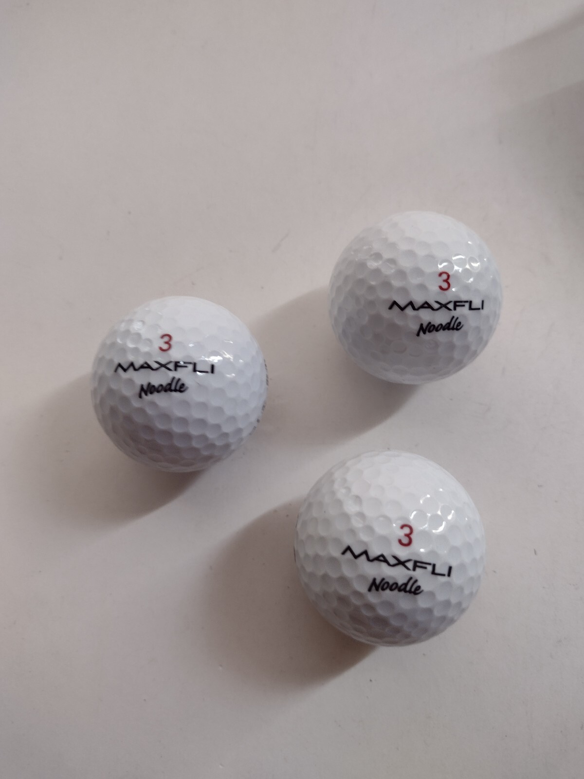 Maxfli Noodle Long & Soft Golf Balls Pack of 3 eBay