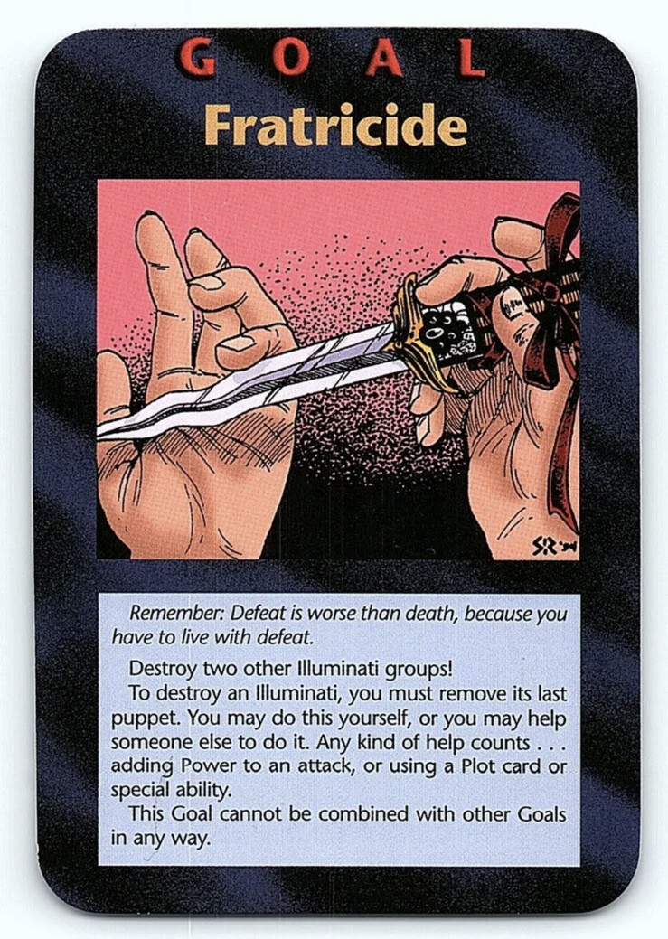 Illuminati New World Order INWO Limited Card Game NWO GOAL Illuminati New World Order INWO Limited Card Game NWO GOAL