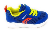 Geox sneaker Sprintye scarpa ragazzo modello di color blu royal rosso in rete