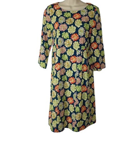 The Savile Row Company Womens Dress Multicolor Floral Pleated
