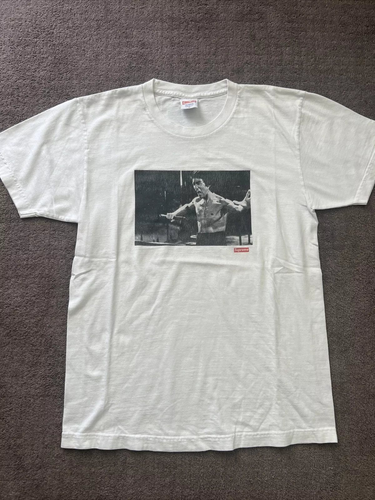 Tee shirt blanc Supreme FW13 Bruce Lee 