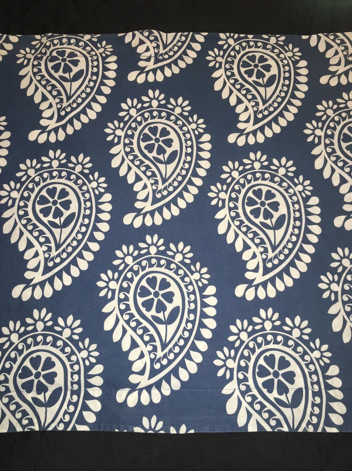 Pottery Barn Teen PB Teen Punchey Paisley Standard Sham Blue White Floral - Image 4 of 4