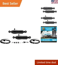 Chrome-Plated Adjustable Air Shocks for Classic VW Models - Easy Install, 1 Pair