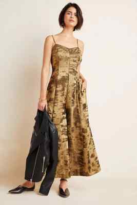 NWT by Anthropologie Erika Wide Leg Jumpsuit-Size 4