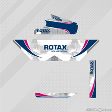 KOSMIC 2012 EUROPEAN STYLE DD2 RADIATOR STICKER KIT - ROTAX - KARTING