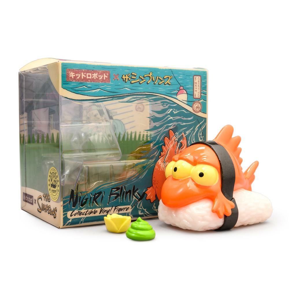 Figurine vinyle 3" Nigiri Blinky Orange Kidrobot, objet d'art toy authentique et neuf