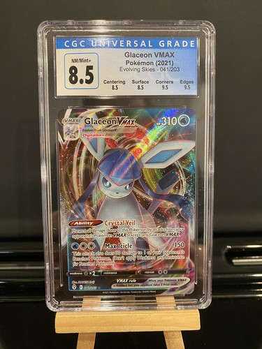 Glaceon VMAX graded CGC 8.5 for sale on eBay