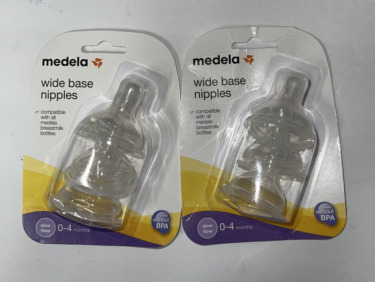 Bottle Teats Medela Wide Base Slow Flow Nipple Medela Nipple Flow