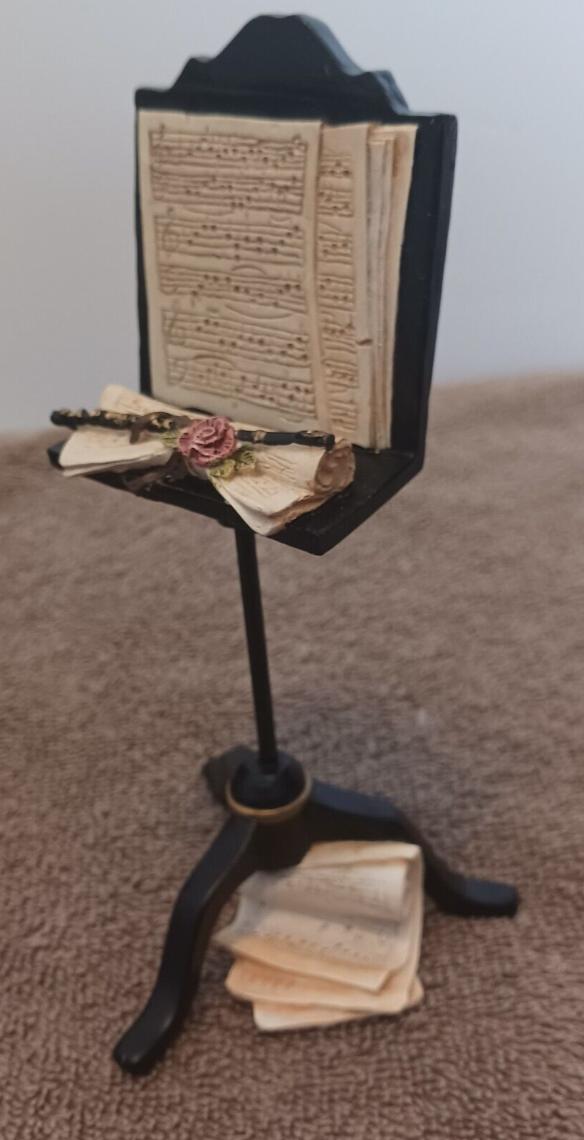 Music Stand Business Card Holder - 6 Inch Easel with Score Design-image