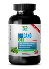 oregano leaves - OREGANO OIL 1500mg - powerful antioxidant pills 1 Bottle