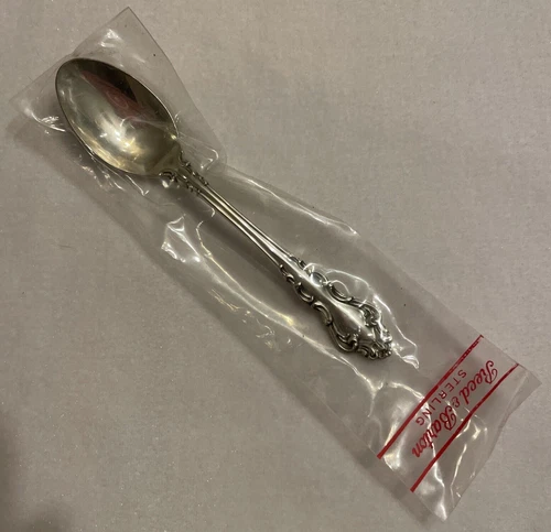 Demitasse Spoon Spanish Baroque (Sterling, 1965) by Reed & Barton  4 1/4 in NEW