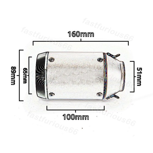 Slip On 51MM Exhaust Pipe For Voge Q250 2023 Muffler Escape MiddIe Link Tube - Picture 2 of 12