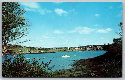Postcard Beautiful Small Harbor Of Cutler, Maine E15