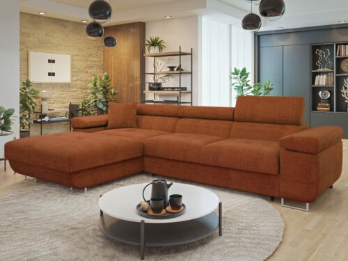 Ekcsofa Toleno Mini Wohnzimmer Eckcouch Schlafsofa Ecke mit Schlaffunktion NEU - Bild 59 von 66