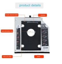 NEW SATA 2ND HDD SSD CADDY 12.7MM FOR LENOVO T420 T520 T530 X220 W510 T420i