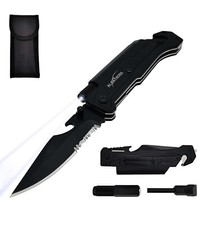 6-in-1 Survival Tactical Folding Pocket Knife  Multi-Function Emergency Tool
