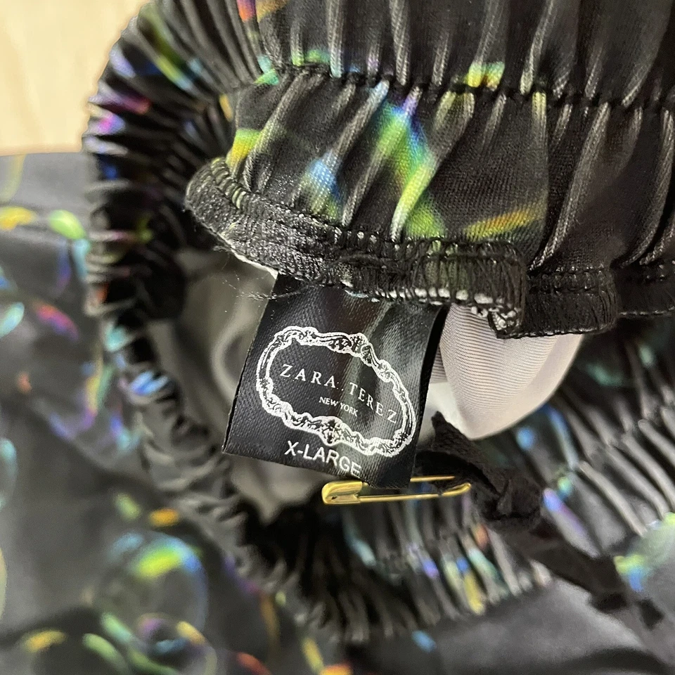 NUEVO CON ETIQUETAS Zara Terez Platino Niñas Falda Patinadora Estampado Burbujas Talla XL Cintura Elástica Foto 2 de 4