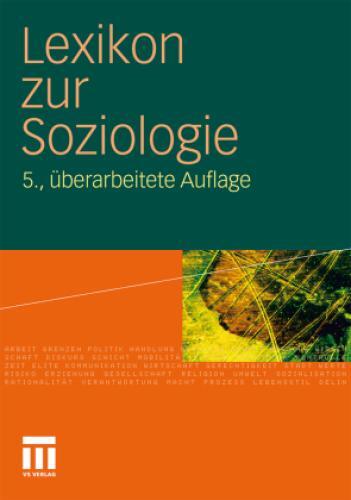 Thumbnail - Lexikon Zur Soziologie 3393