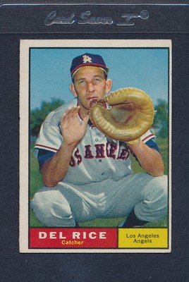 1961 Topps #448 Del Rice Angels VG/EX *1016 | eBay