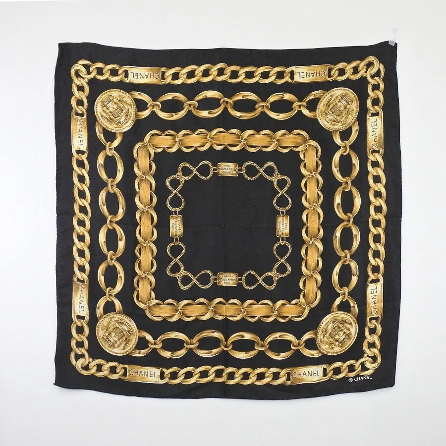 Chanel scarf Black Silk ref.259711 - Joli Closet