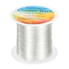 wire 328ft 32 Gauge Copper Craft Wrapping Wire, Bright Silver
