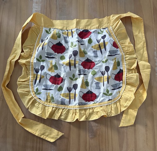 Lot of Vintage Placemats, Napkins & Apron Retro Grannycore - Some Stains - Picture 8 of 9