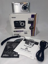 Vivitar ViviCam F128 14.1MP Digital Camera - Silver - Open Box