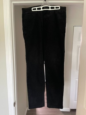 Carhartt WIP Sid Corduroy Pants Mens 34 x 34 Black Chino Workwear Trousers