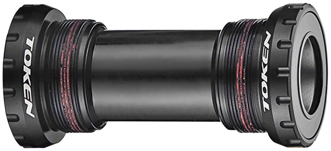 Нижний кронштейн Token TK878 с резьбой - английский Shimano HollowTech II Черный 4090₽