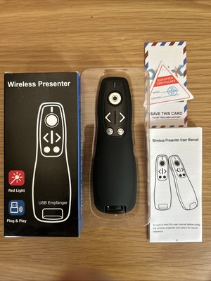 Wireless Presentation Clicker USB Type C PowerPoint Remote with Volume Control