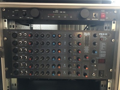 Zeck Profi PA Endstufe & Mixer PD6-12 inclusive Rollrack
