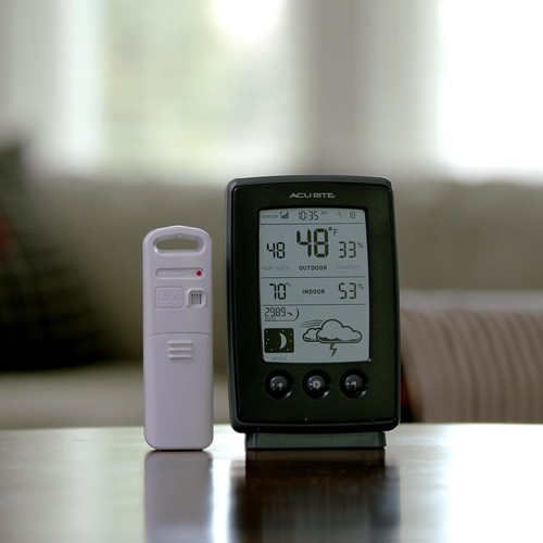 Digital Weather Station Indoor/Outdoor Thermometer Humidity Moon Phase - Picture 7 of 10