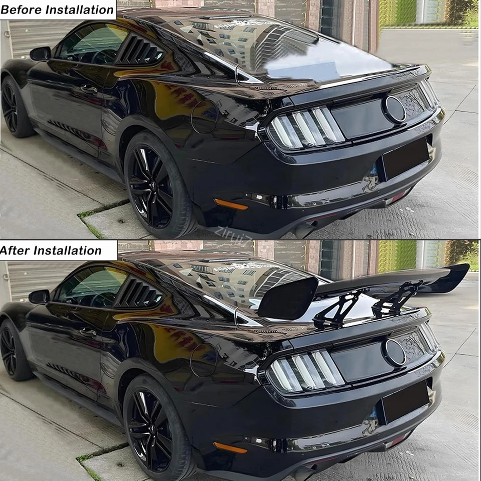 For Acura NSX Coupe 57" GT Style Glossy Black Racing Rear Trunk Spoiler Wing Lip Foto 3 de 4