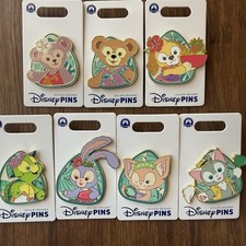 Disney Aulani Duffy and Friends Pin Set - Lot of 7 on Cards 2026 Hawaiian Summer