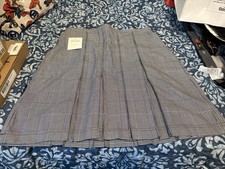 Lands End School Uniform Custom Girls Plaid Box Pleat Skirt Top of Knee New Sz 8