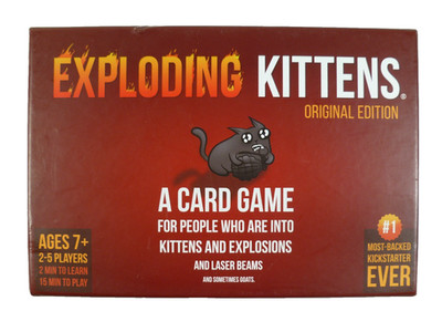 GAME EXPLODING KITTENS ORIGINAL EDITION CARD GAME COMPLETE